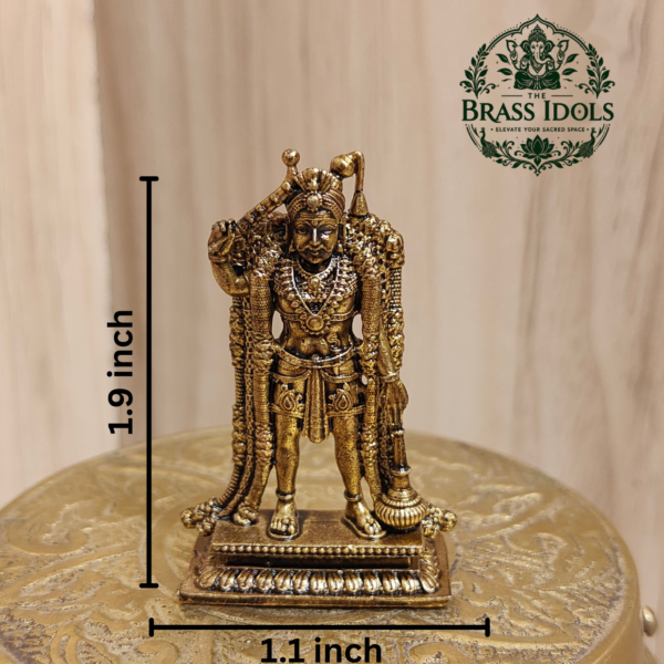 Premium Brass Karuppasamy Statue 1.9 Inch