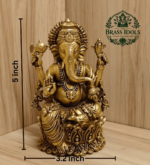 Premium Brass Ganesh Statue 5 Inch