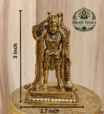 Premium Brass Karuppasamy Statue 3 Inch