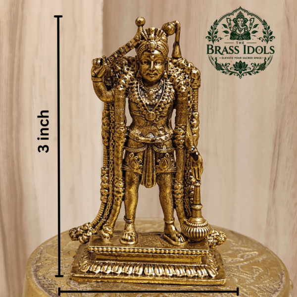 Premium Brass Karuppasamy Statue 3 Inch