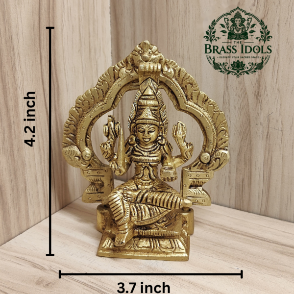 Brass Mariamman Statue 4.2 Inch