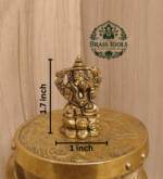 Brass Ganesha Statue 1.7 Inch