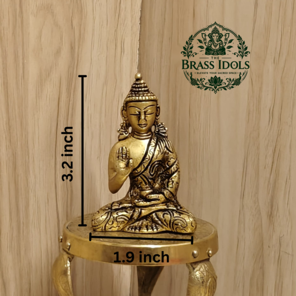Brass Buddha Statue 3.2 Inch
