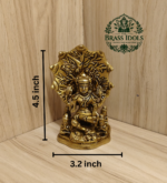 Brass Dakshinamurthy Statue 4.5 Inch