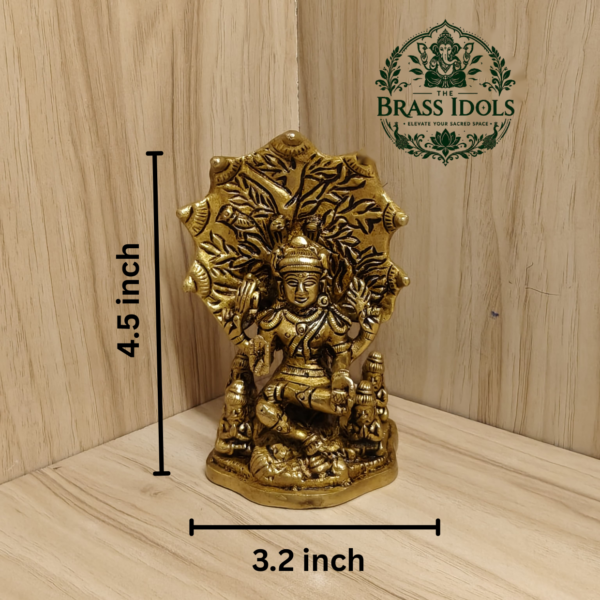 Brass Dakshinamurthy Statue 4.5 Inch