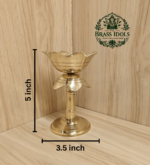 Brass Lotus Diya Stand 5 Inch