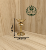 Brass Lotus Diya Stand 4.2 Inch