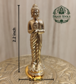 Panchaloha Standing Buddha Idol 2.2 Inch