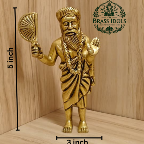 Brass Yogi Ramsuratkumar Statue 5 Inch