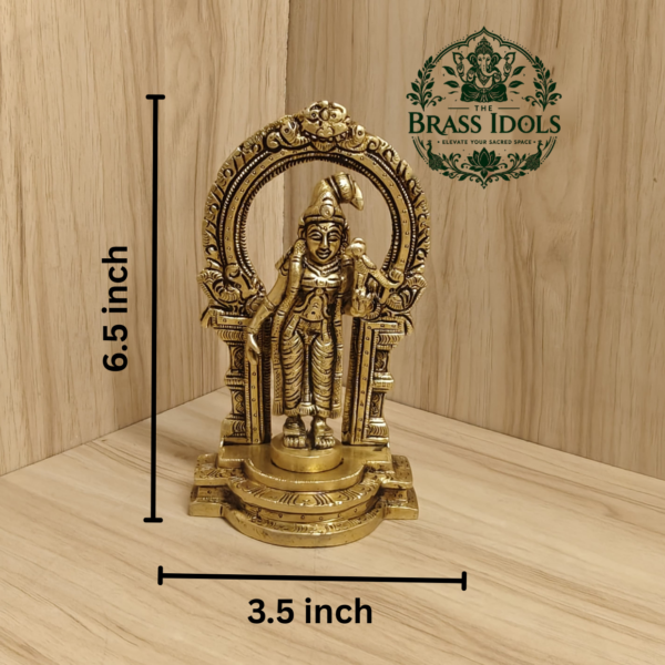 Brass Thiruvachi Andal Statue 6.5 Inch