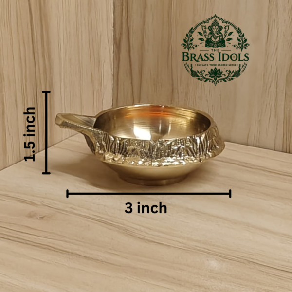 Brass Kuber Diya 3 Inch