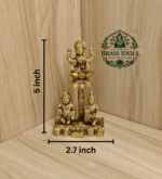 Brass Lakshmi Kubera Statue 5 Inch