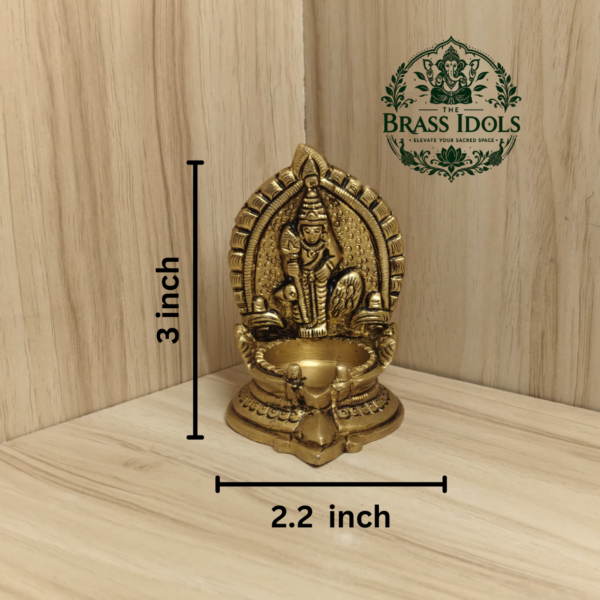 Brass Murugan Vilakku 3 Inch