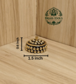 Brass Sindoor Box 1.5 Inch