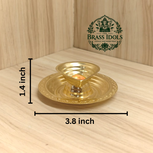 Brass Agal Diya Vilakku 3.8 Inch