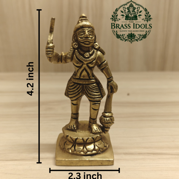 Brass Karuppasamy Idol 4.2 Inch
