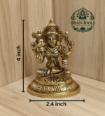 Brass Kamakshi Amman Statue 4 Inch