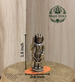 Miniature Brass Udupi Krishna Idol 1.5 Inch