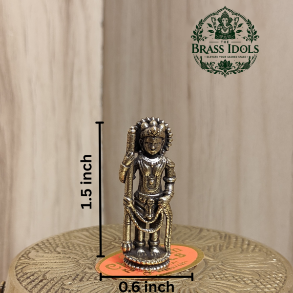 Miniature Brass Udupi Krishna Idol 1.5 Inch