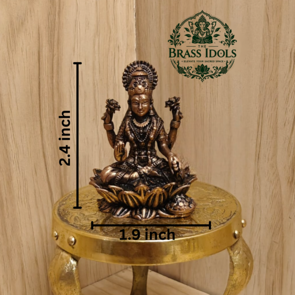 Copper Lakshmi Idol 2.4 Inch
