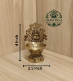 Premium Brass Gaja Lakshmi Vilakku 4 Inch