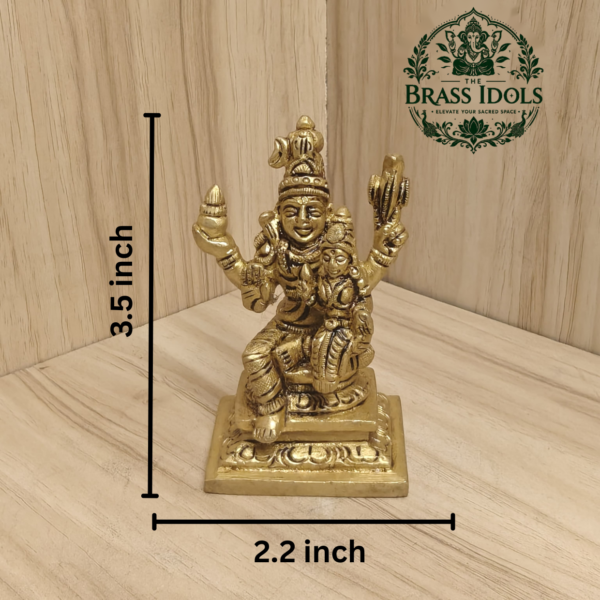 Brass Swarna Akarshana Bhairava Statue 3.5 Inch