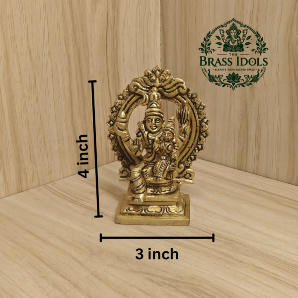 Brass Swarna Akarshana Bhairava Idol 4 Inch