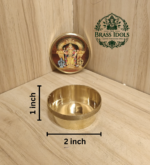Brass Tiruchendur Murugan Kumkum Chimil 2 Inch