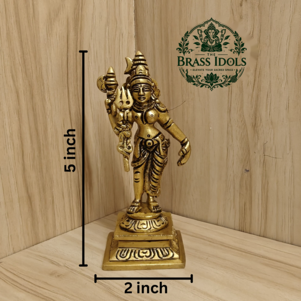 Brass Ardhanarishvara Statue 5 Inch