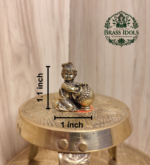Miniature Brass Krishna Statue 1.1 Inch