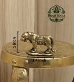 Miniature Brass Tiger Statue 1 Inch