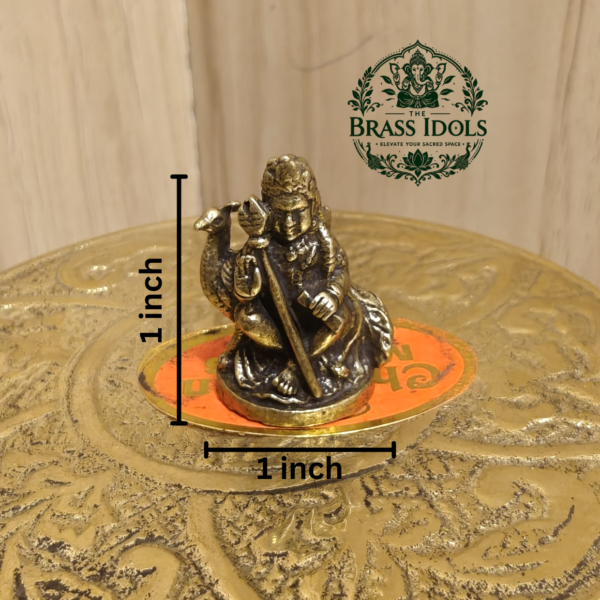 Miniature Brass Balamurugan Statue 1 Inch