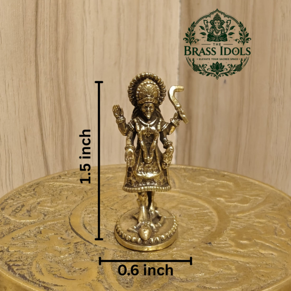 Miniature Brass Kali Statue 1.5 Inch