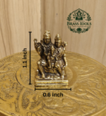 Miniature Brass Shiva Parivar Idol 1.1 Inch - Image 2