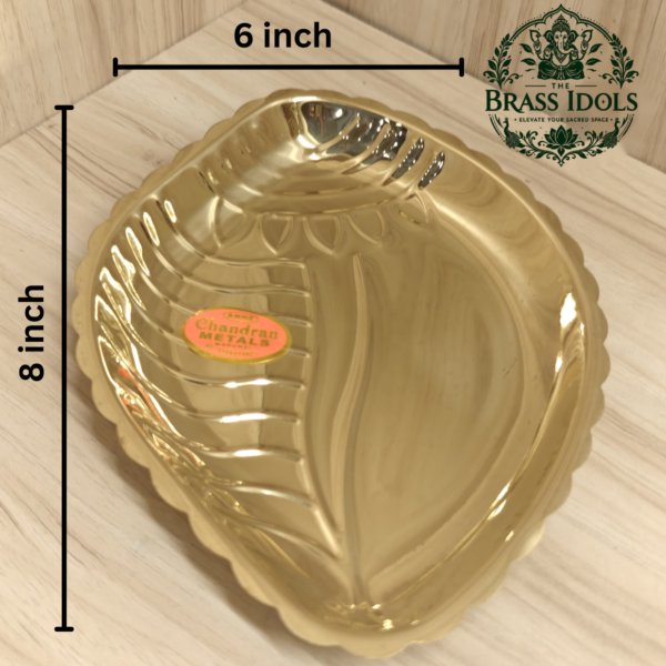 Brass Shanku Plate 8 Inch