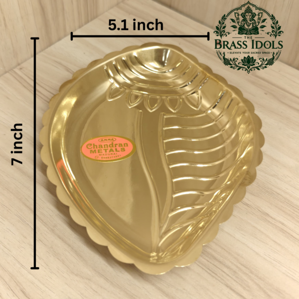 Brass Shanku Plate 7 Inch