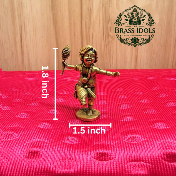 Brass Dancing Lord Murugan 1.8 Inch
