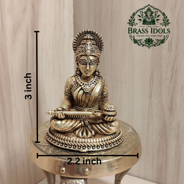 Premium Brass Annapoorani Idol 3 Inch