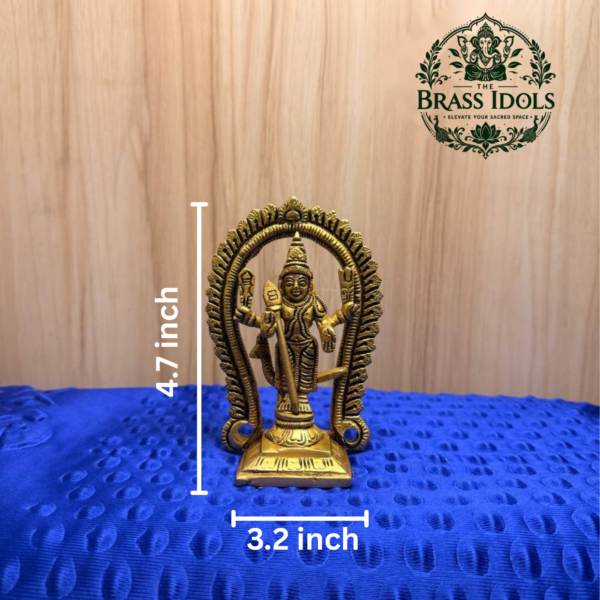 Brass Murugan Idol 4.7 Inch