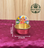 Brass Kumkum Pot Andal 2 Inch