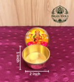 Brass Kumkum Pot Lakshmi 2 Inch