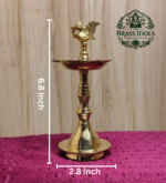 Brass Peacock Kuthu Vilakku 6.8 Inch