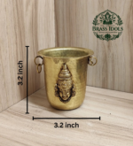 Brass Tirupati Balaji Pooja Glass 3.2 Inch