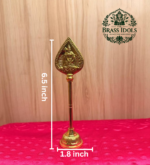 Brass Murugan Vel Stand 6.5 Inch