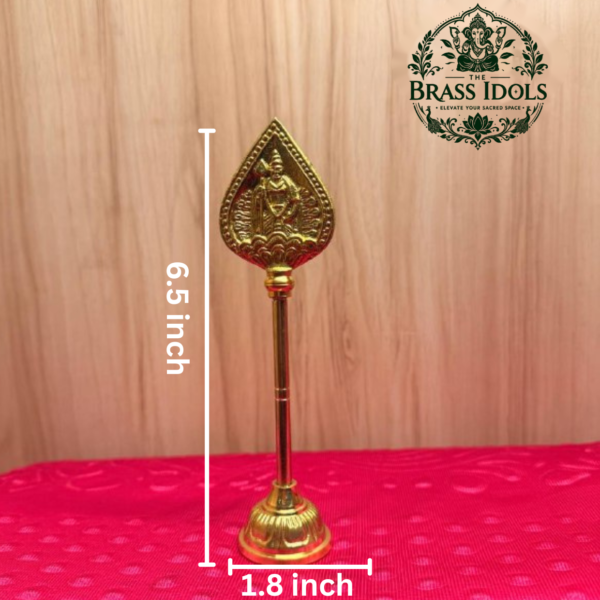 Brass Murugan Vel Stand 6.5 Inch