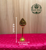 Brass Murugan Vel Stand 4.8 Inch