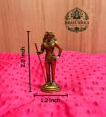 Premium Brass Palani Andi Murugan Statue 2.9 Inch