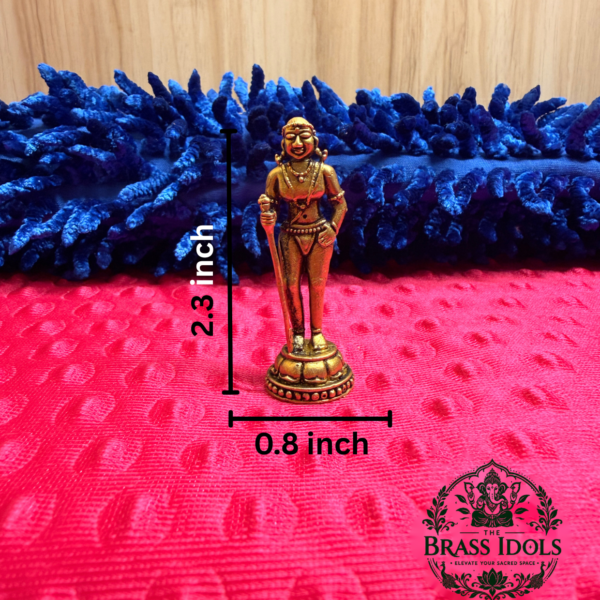 Premium Brass Palani Andi Murugan Statue 2.3 Inch
