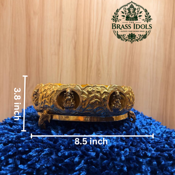 Brass Ashtalakshmi Uruli 8.5 Inch