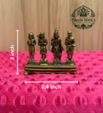 Premium Brass Nalvar Statue 2 Inch